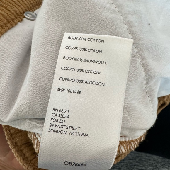 BDG Women's Corduroy Pants Mom High Rise Size 25 Khaki Tan Academia Preppy Urban - Picture 15 of 16
